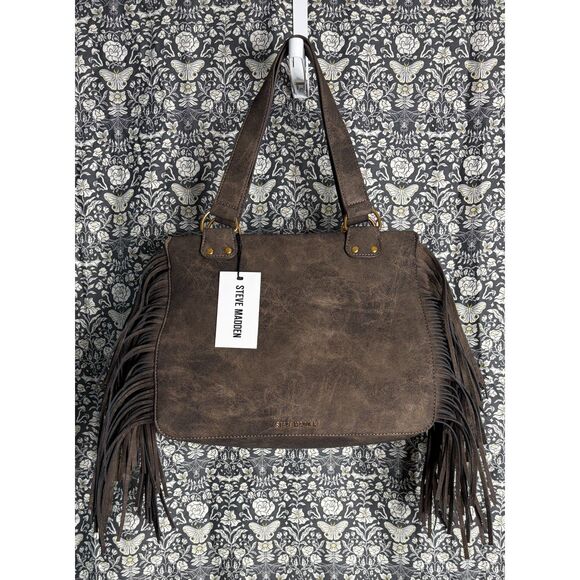 BWESTT Brown Fringe Tote Bag – Western Boho Shoulder Bag – NWT MSRP $138 - Picture 4 of 15
